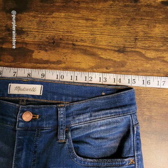 Madewell Jeans 30 Roadtripper Skinny High Rise Orson Wash H5804 Tummy Control - Picture 7 of 12